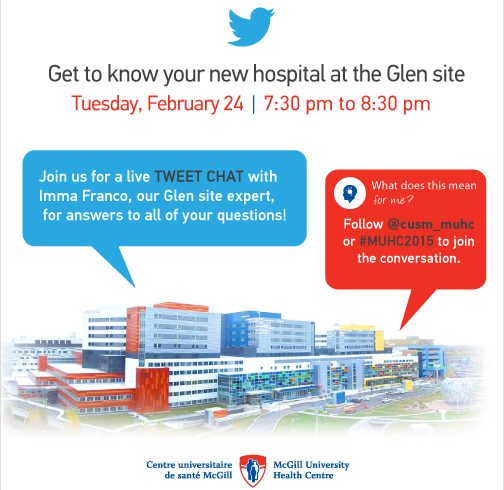 Join us for a tweet chat: Get to know your new hospital at the Glen site