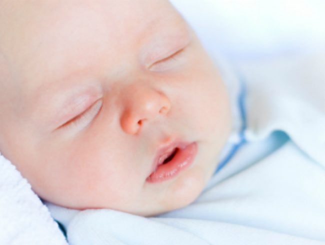 True or False: A baby’s brain grows to three-quarters of its adult size by the age of two.