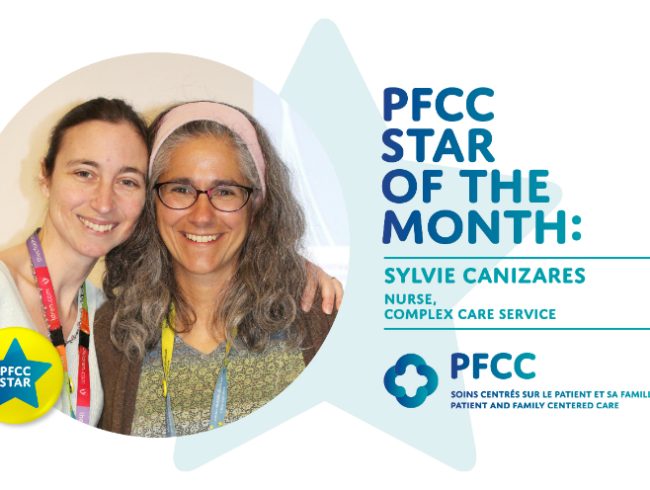 PFCC Star of the month: Sylvie Canizares, Nurse, Complex Care Service