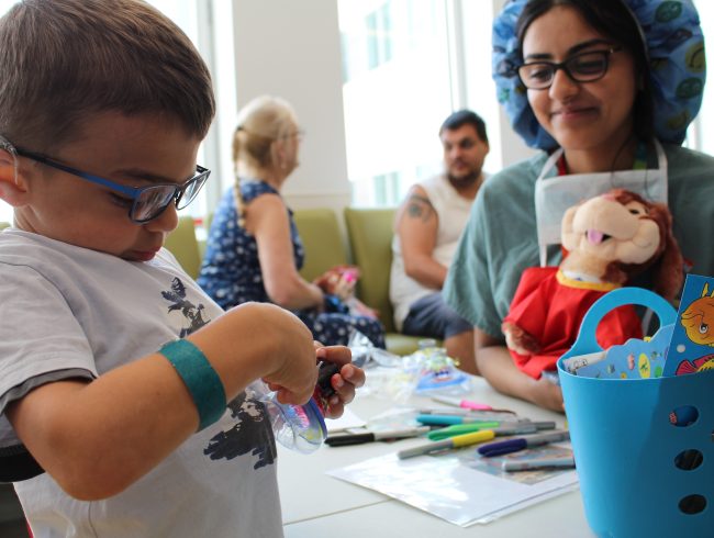 Teddy Bear Clinic helps to reduce anxiety associated with an upcoming operation