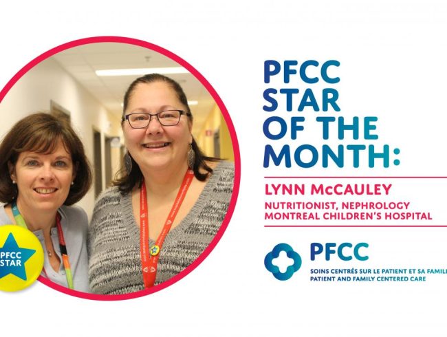 PFCC Star of the month: Lynn McCauley, Nutritionist, Nephrology