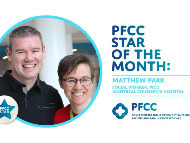 PFCC Star of the month: Matthew Park, Social Worker, PICU