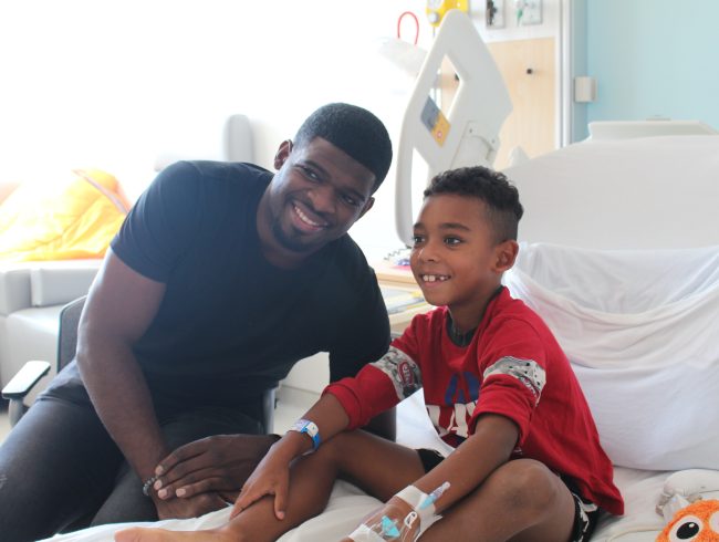 A visit from P.K. Subban